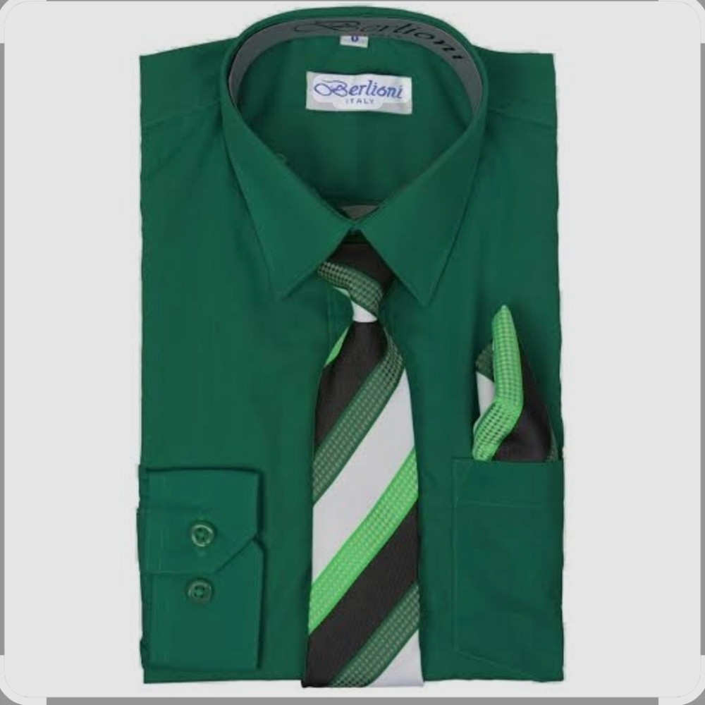 Berlioni Boys' Dress Shirt